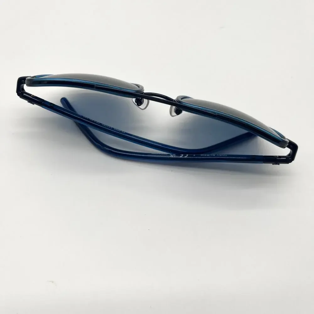 TORY BURCH NWOT Blue Transparent Sunglasses, Case and Dustbag Included - Picture 7 of 14